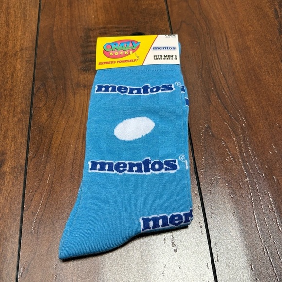 3/$20 Mentos Crazy Food Themed Socks for Cozy Funny Gift for Snack Lovers Unisex - Picture 3 of 6